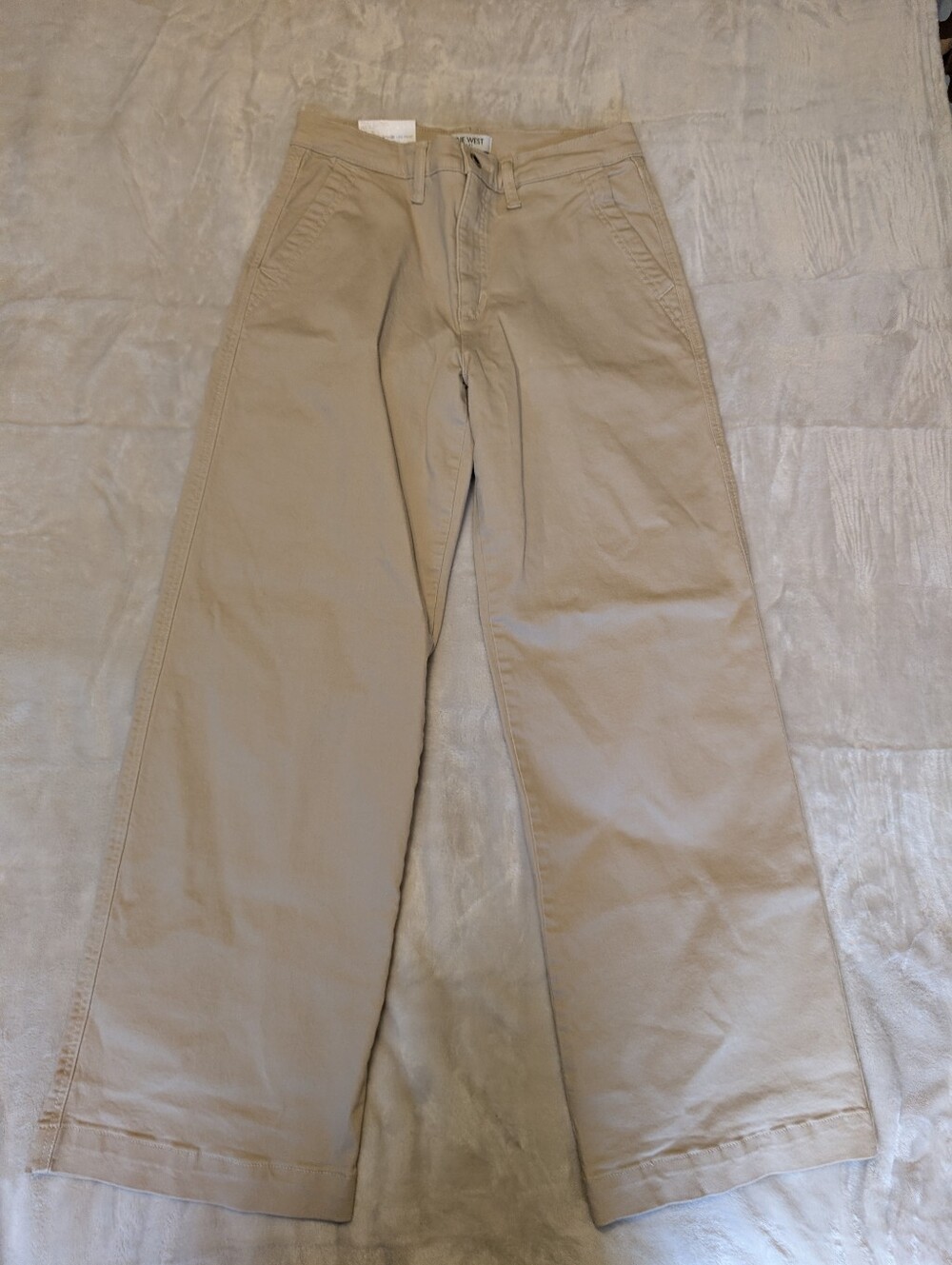 Nine West Women's Wide Leg Pants Khaki NWT Size 6 - Picture 5 of 9